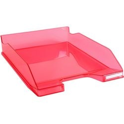 Briefablage Combo Medium Exacompta glänzend transparent Himbeere