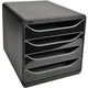 Briefablage Exacompta Big-Box 3104214d schwarz glänzend