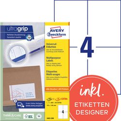 Universaletiketten avery universal weiß 200 Stück