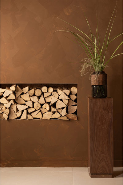 Woood Enid Pflanzenständer – Holz – Walnuss – 80 x 24 x 24