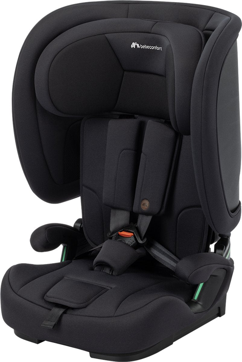 Bebeconfort – Ever Go i-Safe – komplett schwarz – leichter und kompakter Autositz – 15 Monate bis 12 Jahre
