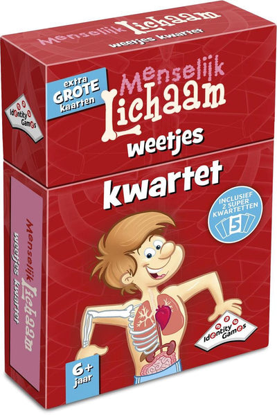 Identitätsspiele Human Body Facts Quartett – Kartenspiel – vollgepackt mit lustigen Fakten über den Körper