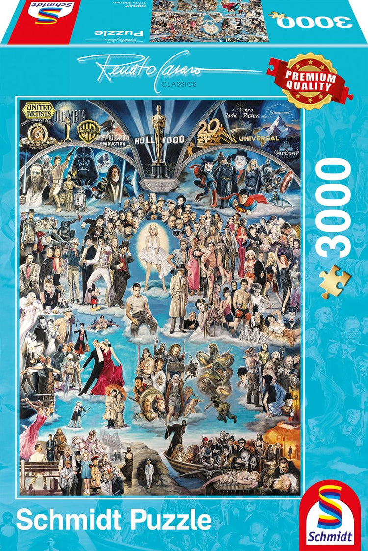 Schmidt – Puzzle – Hollywood xxl – Renato Casaro – 3000 Teile – Erwachsene – ab 14 Jahren
