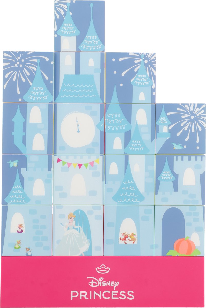 Paladone Disney Princess Castle Light – Offiziell lizenzierte baubare Lampe mit 16 Lichtblöcken –