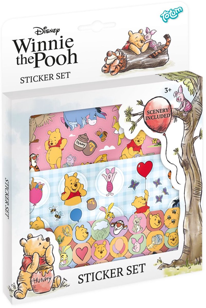 Kreativ-Bastelgruppe „Totum Winnie the Pooh“-Aufkleberset