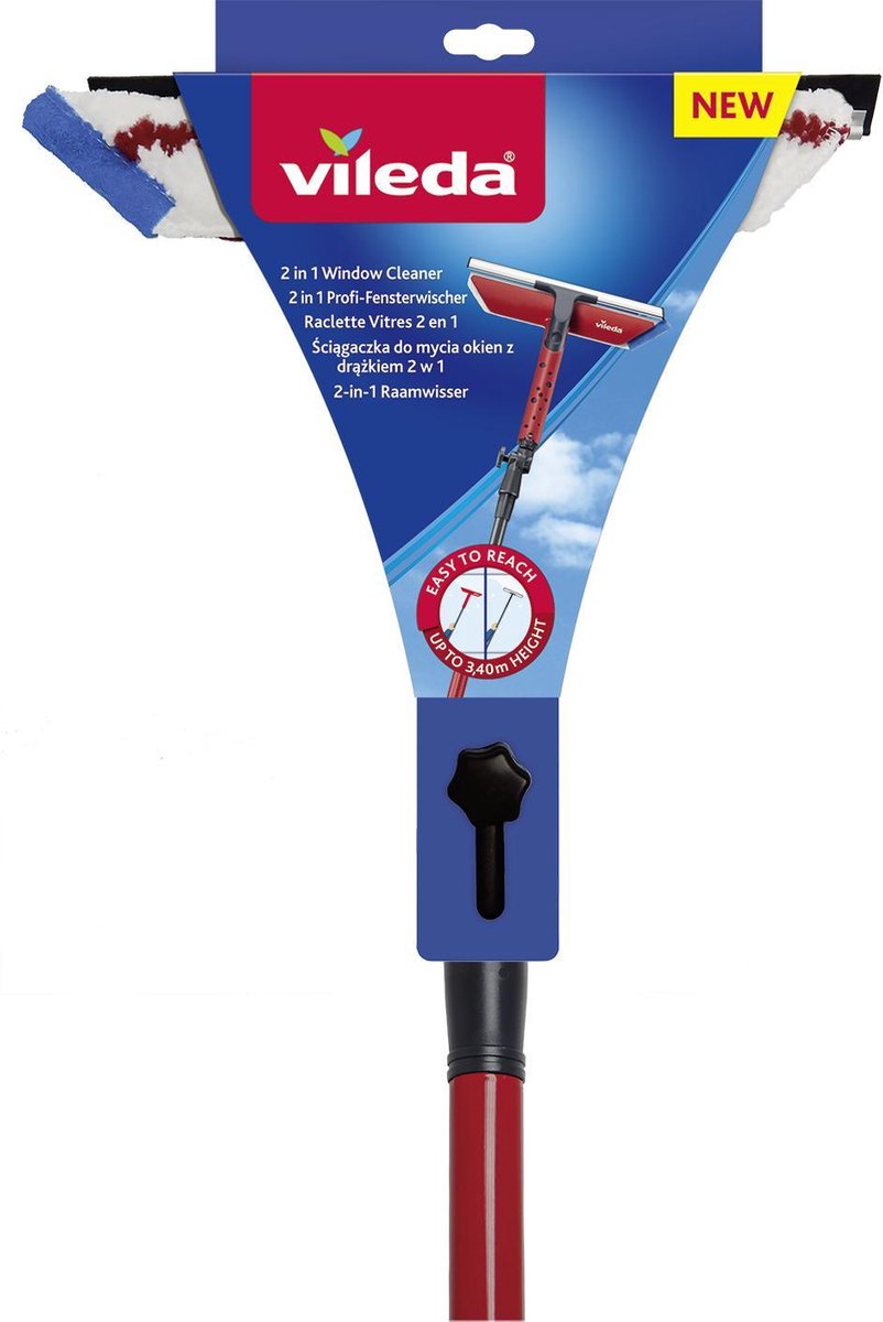 Vileda Fensterwischer 2in1 mit Griff