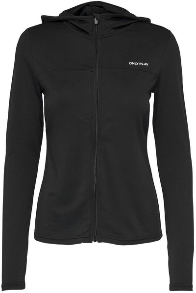 Spielen Sie nur auf Pmila Life Hood FZ LS Top Noos Damen-Top – Schwarz