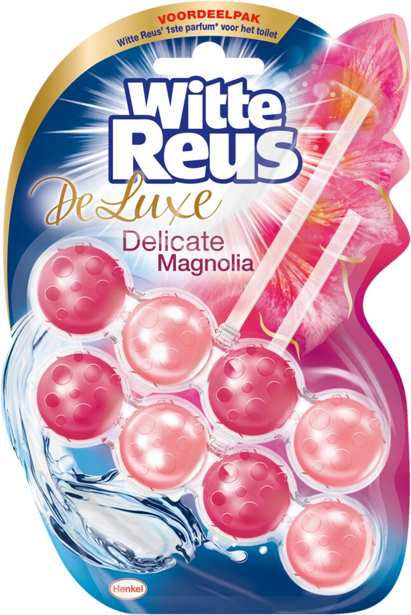 Weißer Riesen-WC-Block Deluxe Delicate Magnolia 2-teilig