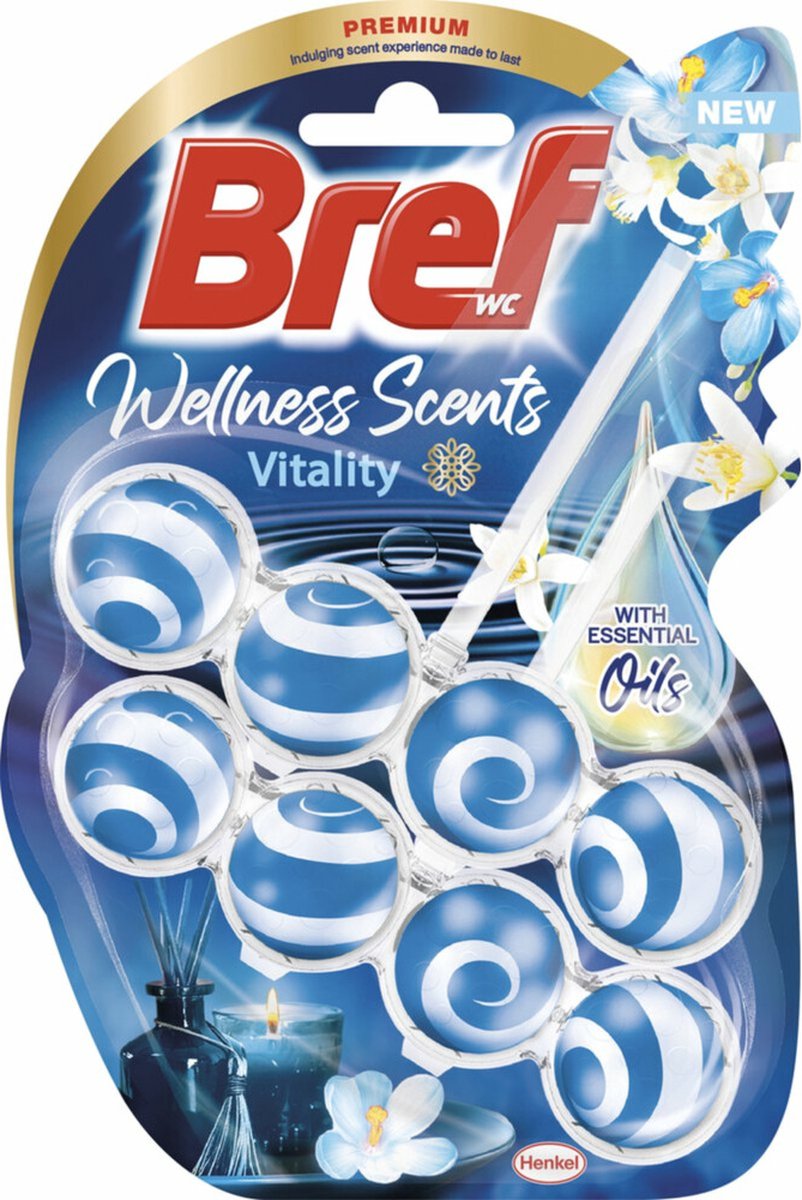 Bref Toilettenblock Wellness Düfte Vitalität - 2 Stück