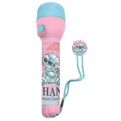 Disney Stitch Taschenlampe 16 cm blau Pink