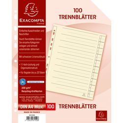 Trennstreifen Exacompta A4 XL
