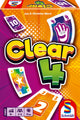 Schmidt® - Clear 4 - schnelles Kartenspiel - Actionspiel mit Push- und Jokerkarten - ab 8 Jahren - 2-4 Spieler