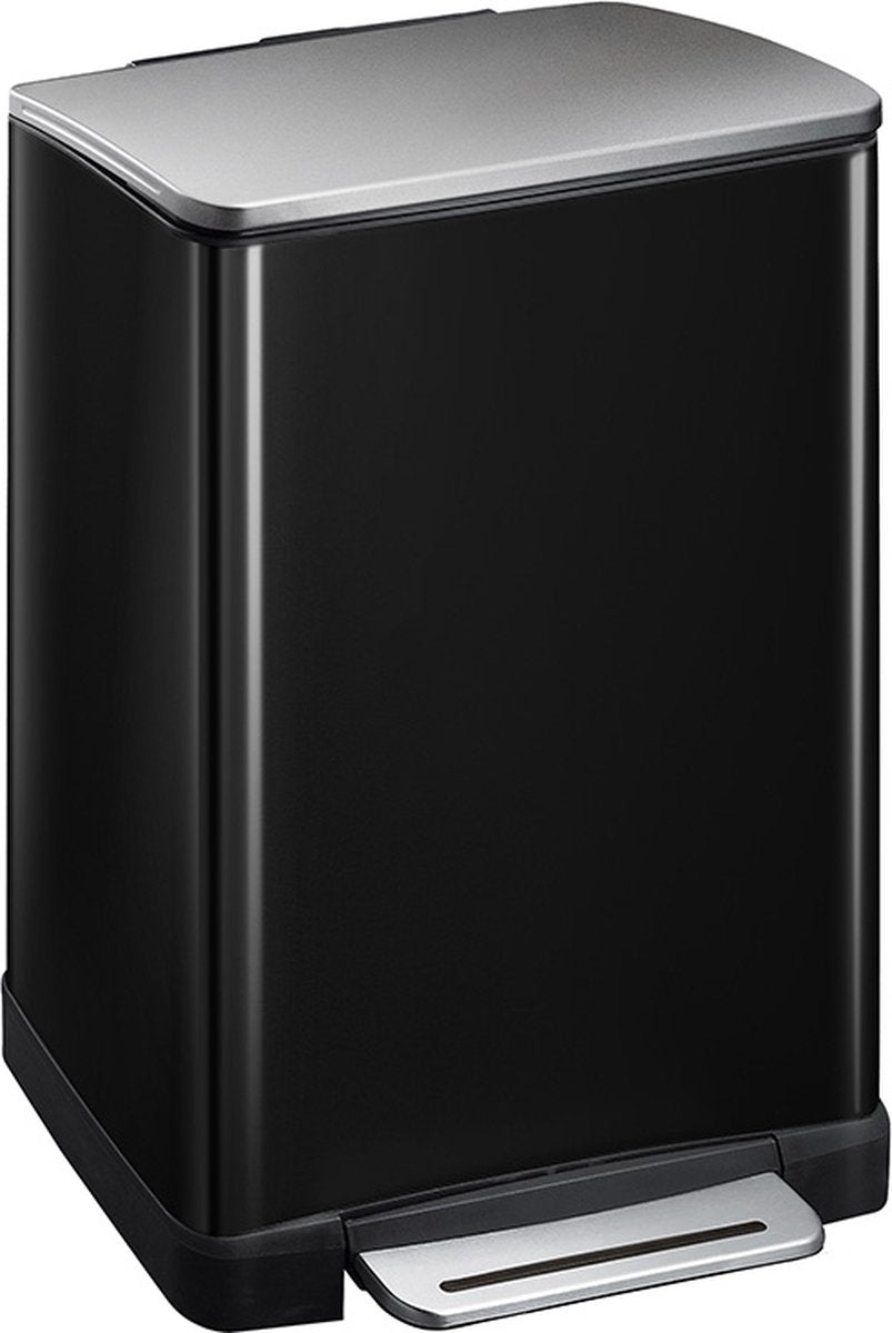 Eko Eko Pedal Bin E-Cube 40 l Mattzwart
