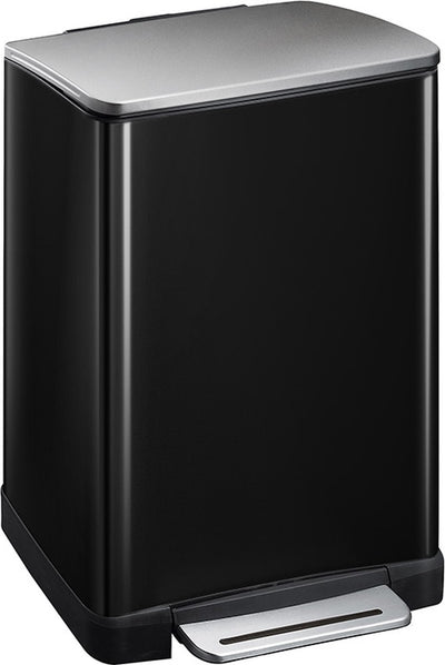 Eko Eko Pedal Bin E-Cube 40 l Mattzwart