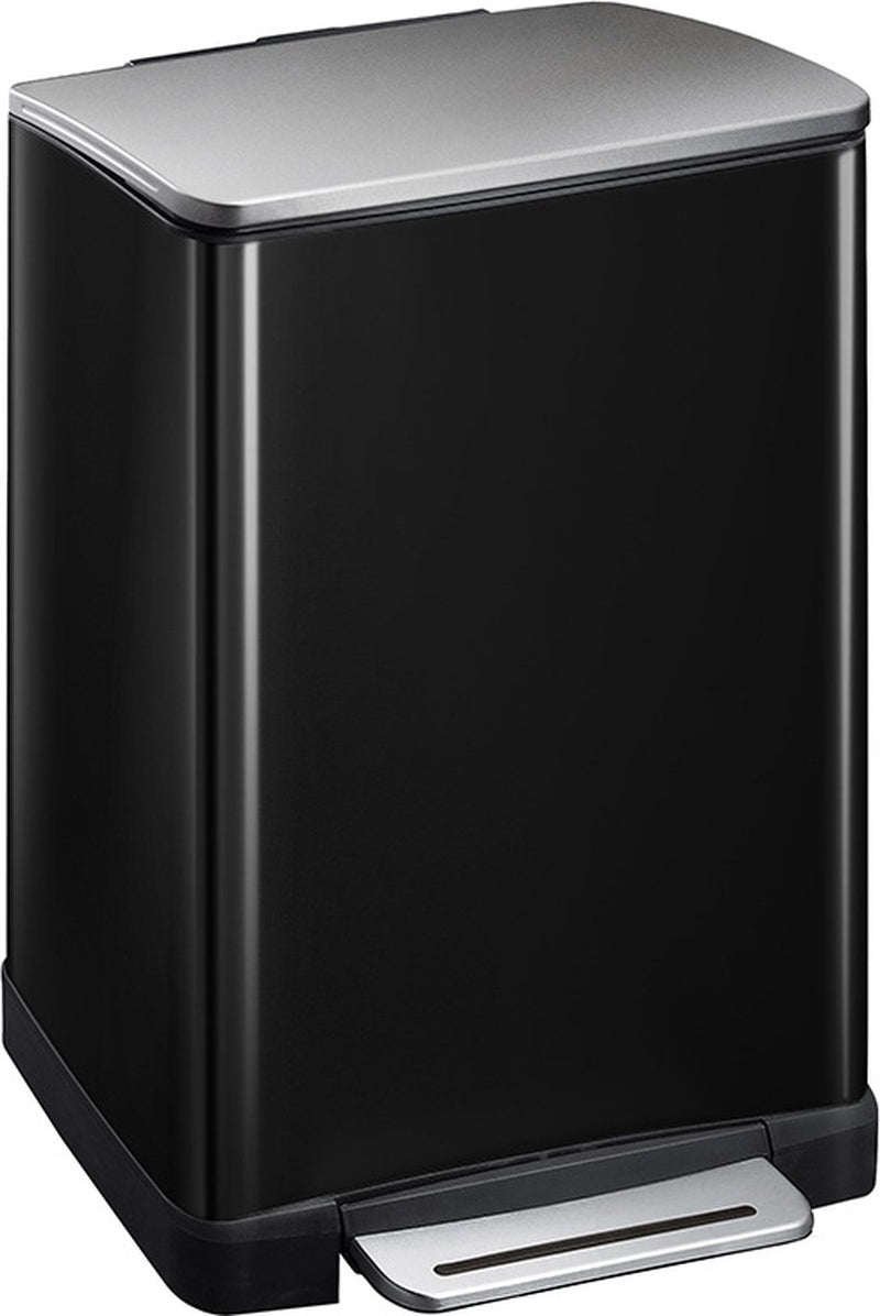Eko Eko Pedal Bin E-Cube 40 l Mattzwart