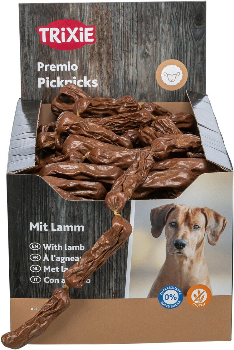Trixie Wurstkette Lamm 200g – luftgetrocknete Snacks – Fleischanteil 94 %, 8 cm Länge