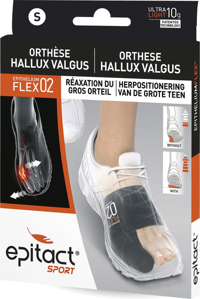Epitact Sport - korrigierende Hallux-Valgus-Orthese - Größe S (T M 39) - für den Sport - 1 Stück