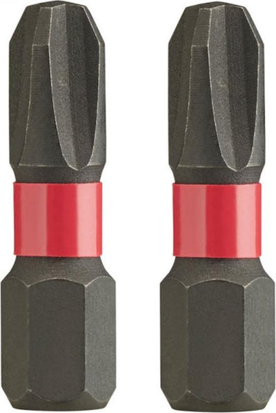 Milwaukee Shockwave Impact Duty™ Schraubendreher-Bits Shockwave PZ3 x 25 mm – 2 Stück – 4932430868