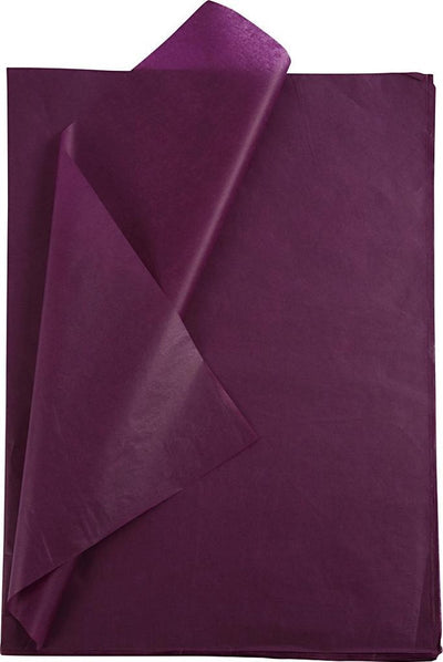 Creativ Company Seidenpapier, Blatt 50 x 70 cm, 17 g, Burgunderrot, 25 Blatt 1 Karton