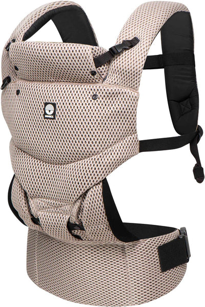 Dooky Babytrage – Babytrage Urban Comfort Beige Desert – Kindertrage – Kleinkind- und Babytrage 3,5-15 kg – ergonomische M-Position – Rückentrage – verstellbar und atmungsaktiv – Babytragen – Babytrage