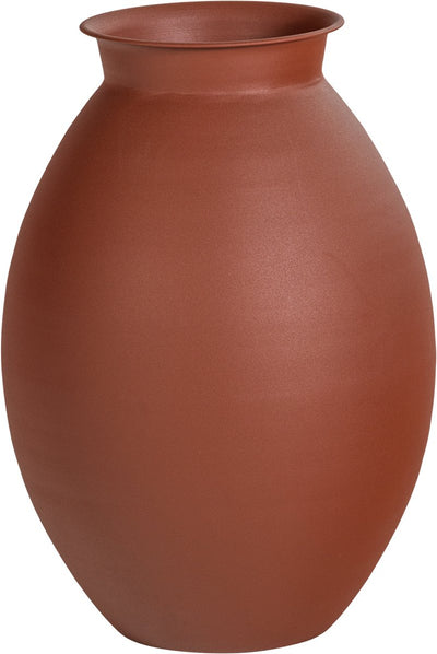 Woood Caro Vase XXL - Metall - Braun - 70x50x50