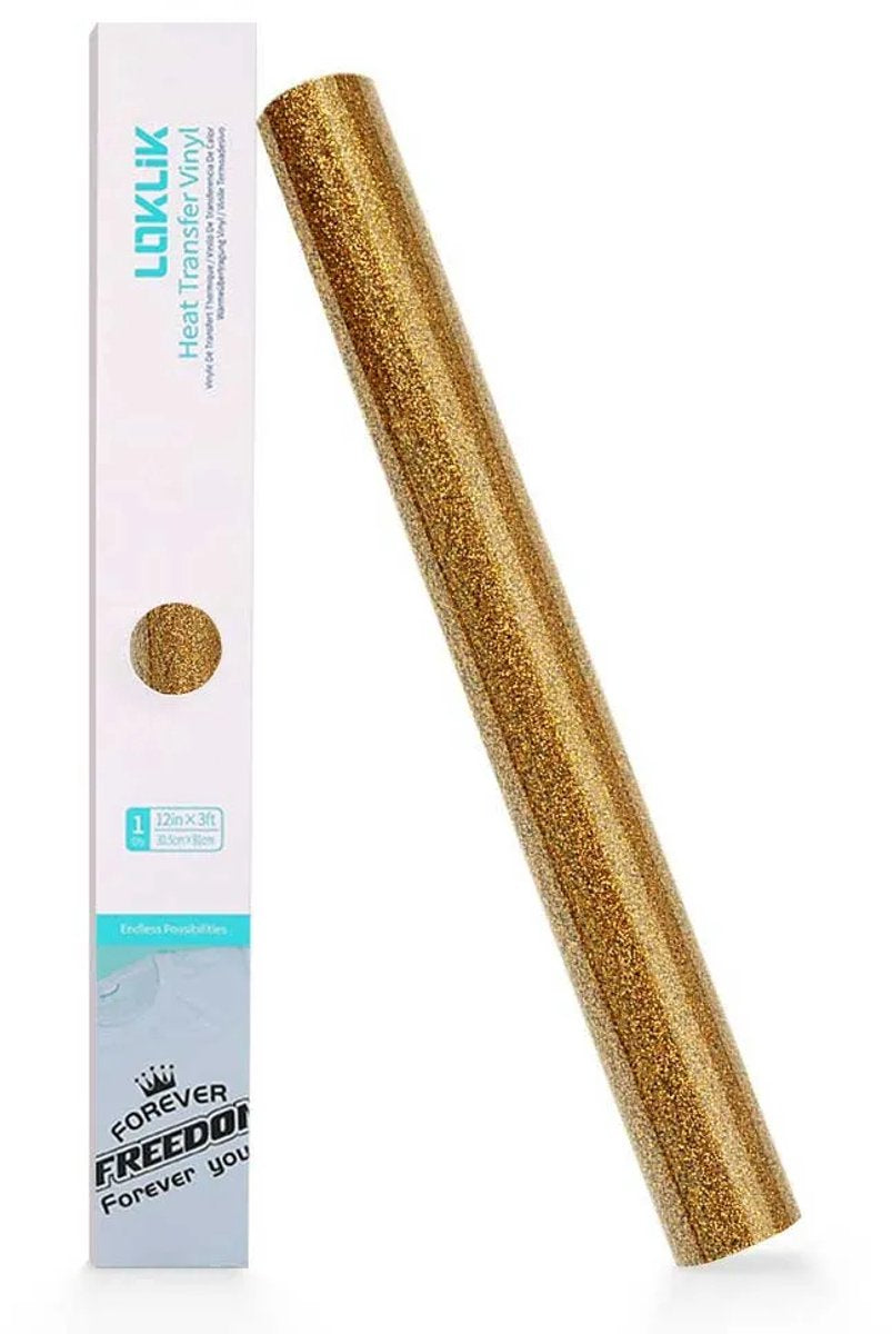 Loklik • flexible Folie Glitzer Gold 30,5x90cm