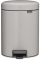 Brabantia Newicon Abfallbehälter – 5 Liter – Badezimmer – weiches Grau