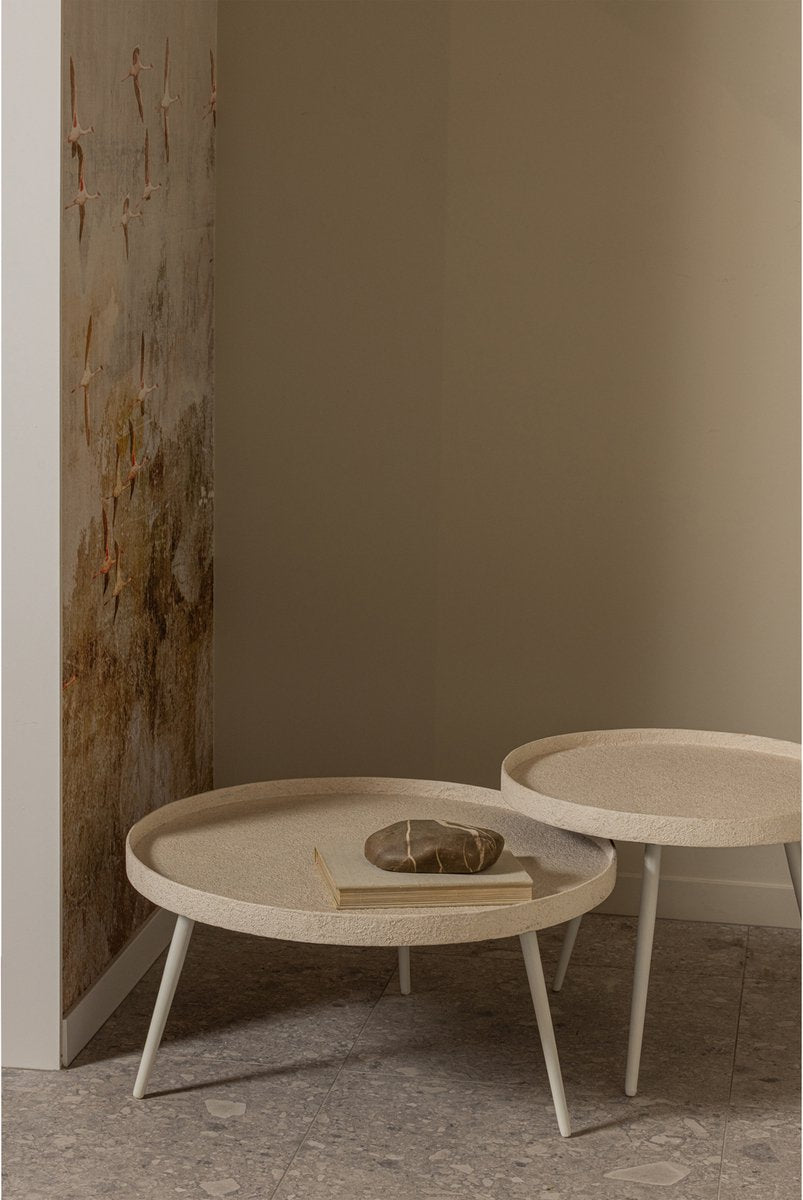 Woood Bounds Beistelltisch – Holz Metall – Natur – 38 x 74 x 74