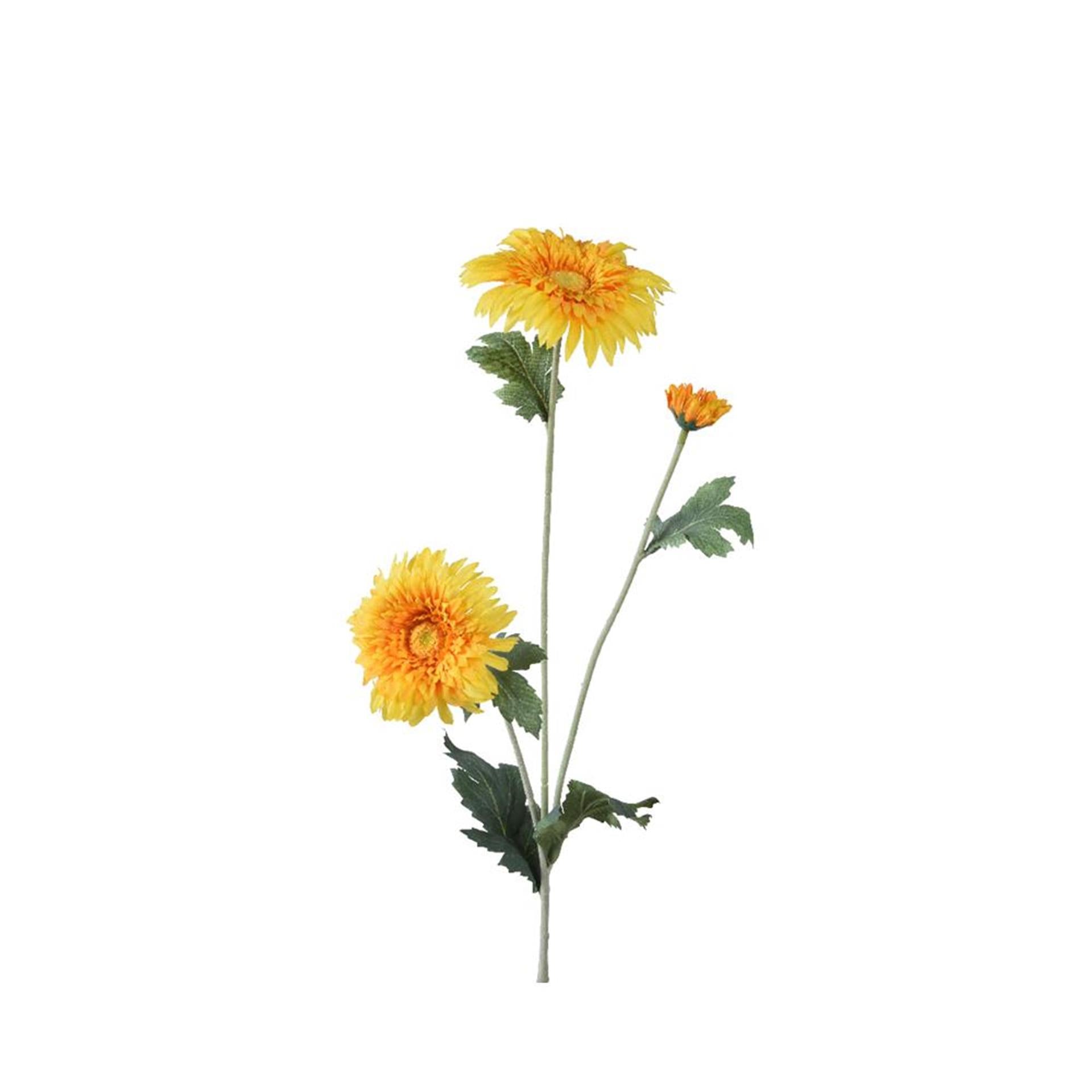 Decoris Kunstblume Gänseblümchen h68cm gelb