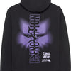 Übergroßer Fleece-Kapuzenpullover mit Fuchskopfbild-Phantom