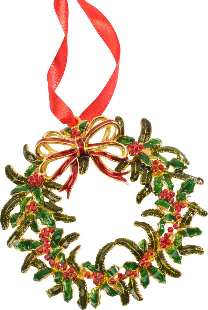 Villeroy Boch Winter Collage Accessoires Metallanhänger Weihnachtskranz D: 9 cm