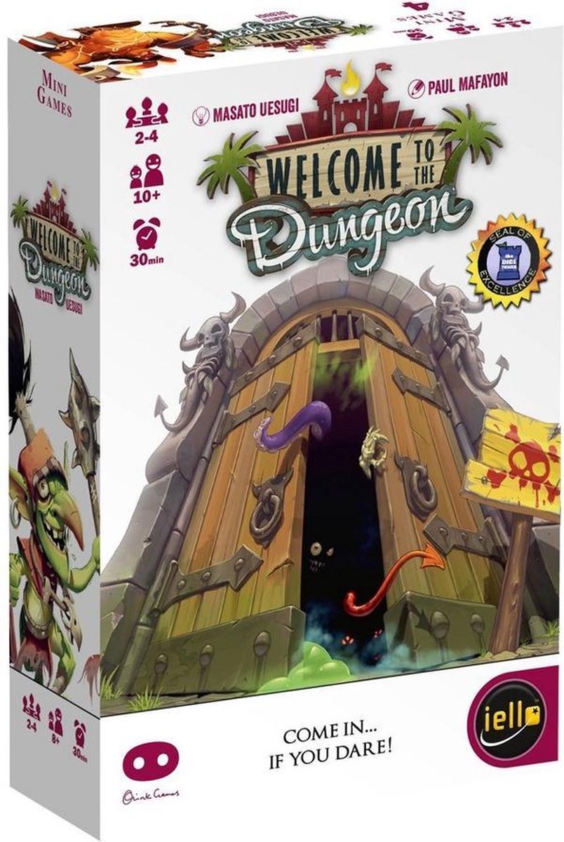 Asmodee Brettspiel „Welcome to the Dungeon“ – abenteuerliches Kartenspiel für 2-4 Spieler.