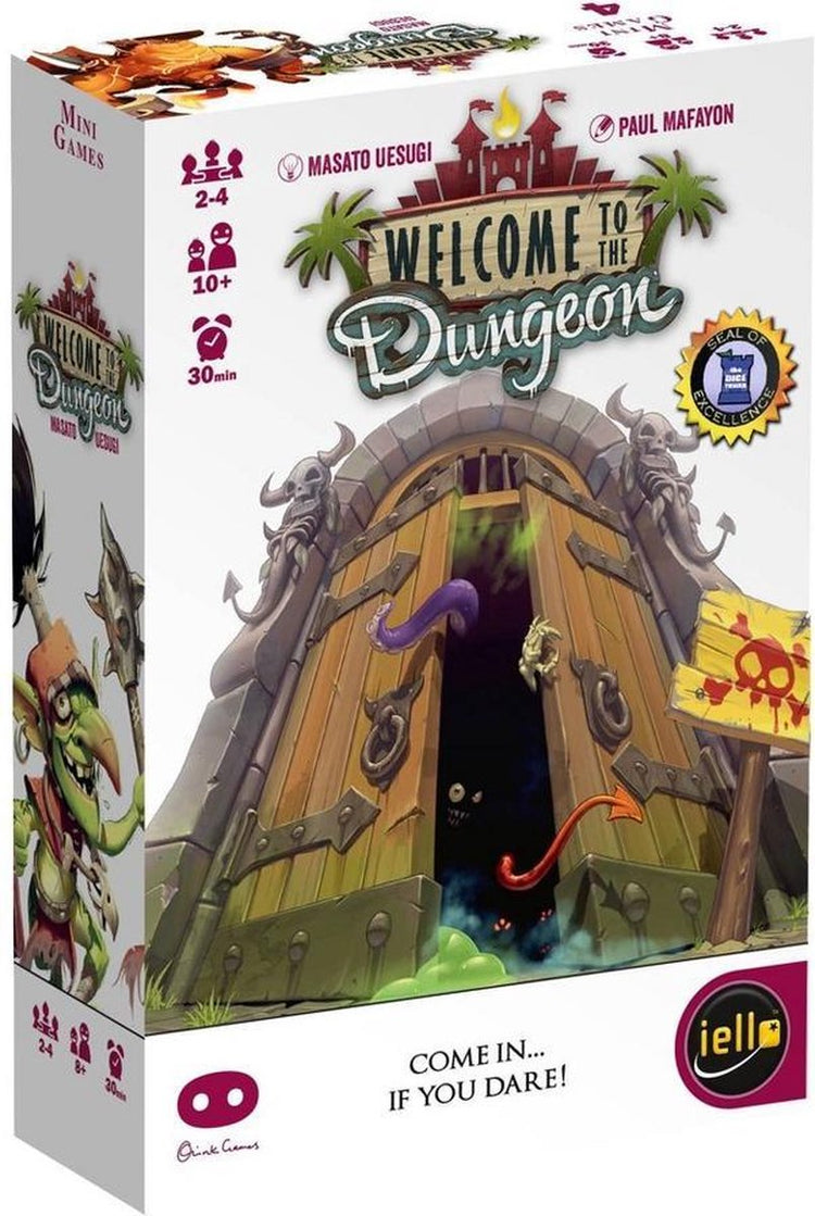 Asmodee Brettspiel „Welcome to the Dungeon“ – abenteuerliches Kartenspiel für 2-4 Spieler.