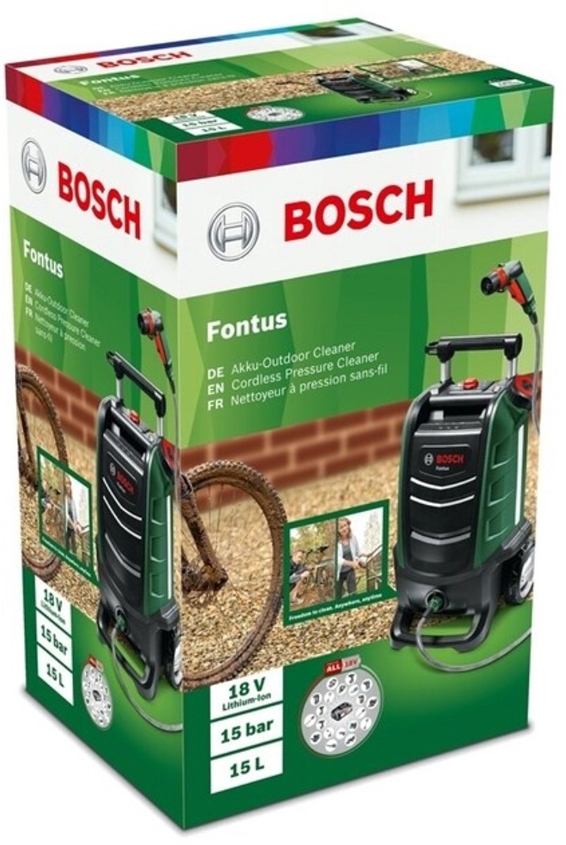 Bosch Fontus Hochdruckreiniger – ohne 18V-Akku und Ladegerät