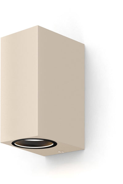 Calex Wandleuchte Up Downlight Bergamo – 2× gu10 – IP54 wasser- und staubgeschützt – für drinnen und draußen geeignet – einfache Installation – rechteckig – schwarz