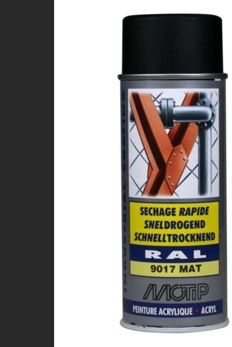 Motip 1051737 - ind. RAL 9017 Signalschwarz Spraydose 400 ml | 1 Stk