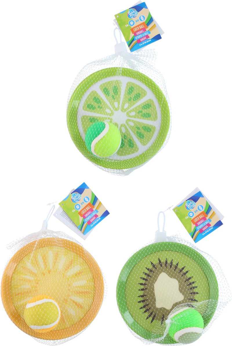 Eddy Toys Fangball – Fangball-Set ø18,5 cm – Fangbrett mit Ball – Outdoor-Spielzeug für 2 Spieler – Artikel 30750 – 1 zufällige Variante