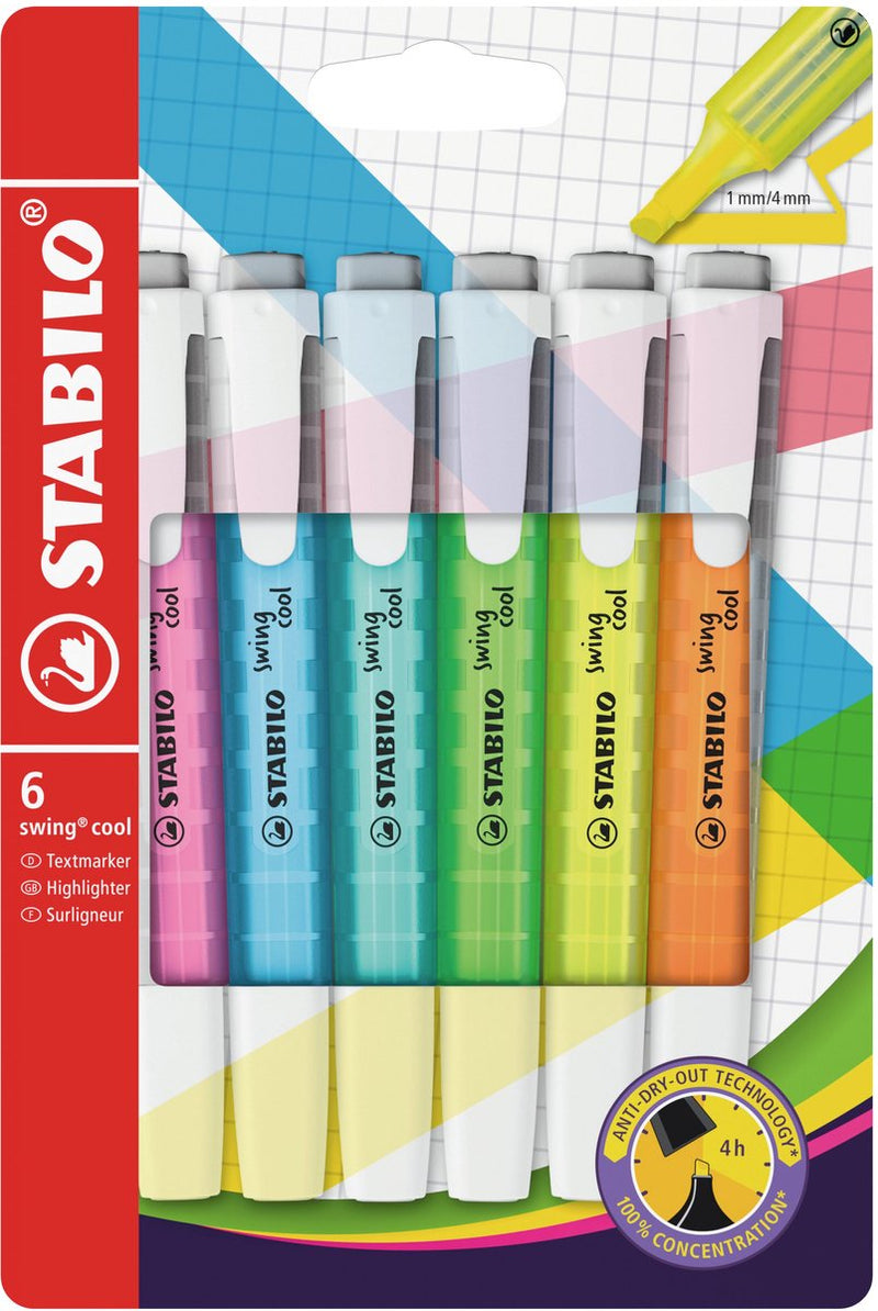 Stabilo Swing Cool Markstifti, 6st.