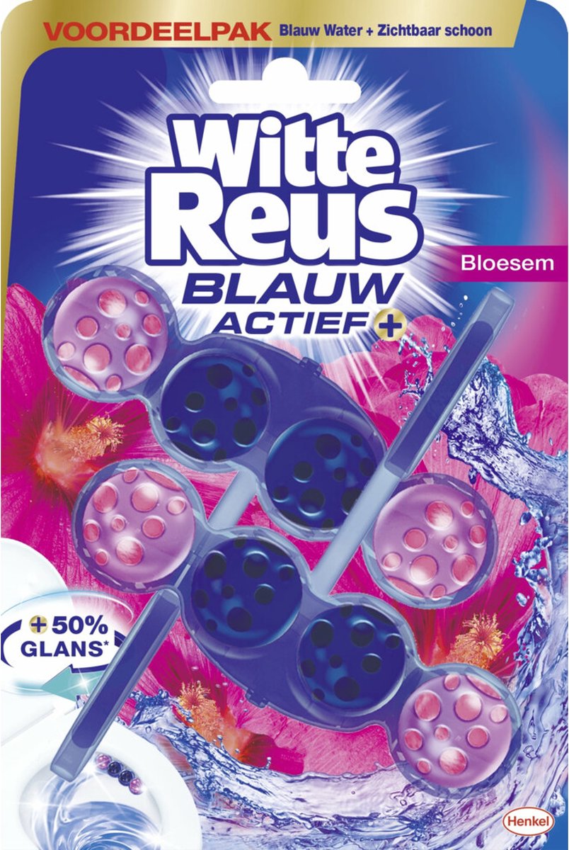 Weißer Riesen-Toilettenblock, blaue Aktivblüte, 100 Gramm