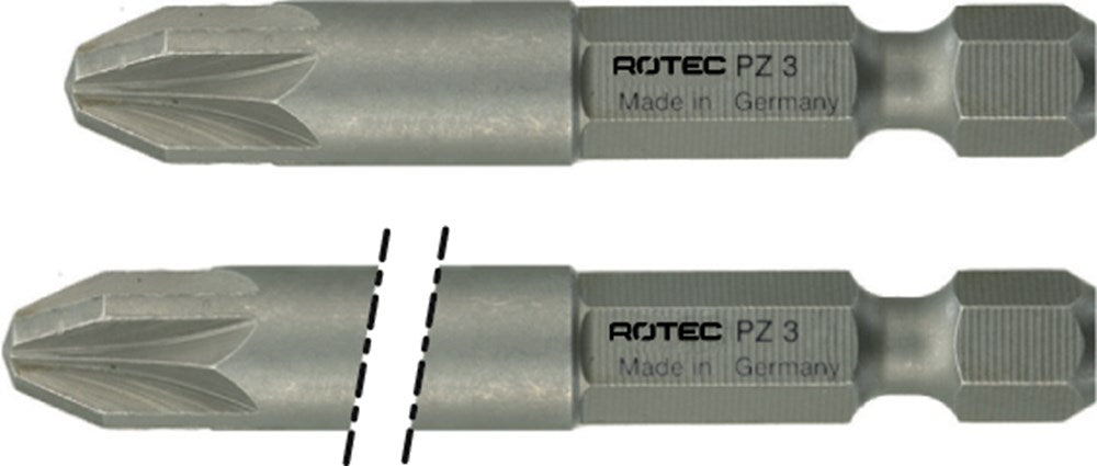 Rotec Kreuzschlitz-Bit Kraft 1 4x50mm pz2 | 10 Stk