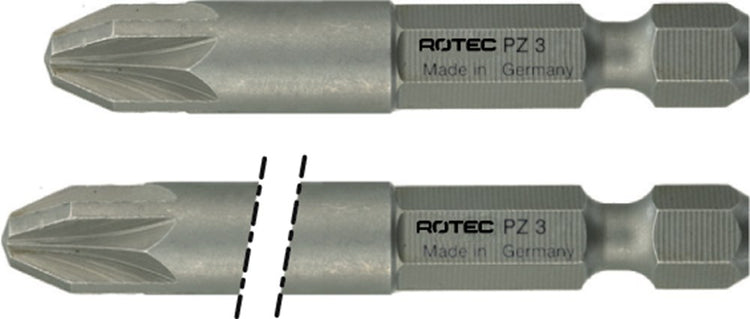 Rotec Kreuzschlitz-Bit Kraft 1 4x50mm pz3 | 10 Stk
