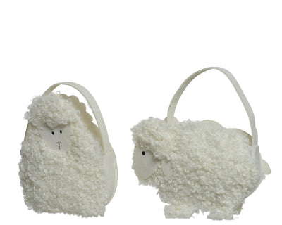 Decoris Tasche Teddyschaf L7,5-B28-H28cm