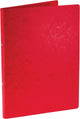 Bronyl-Ringbinder | für ft a4 | aus glänzendem Karton | 2 Ringe à 16 mm | rot