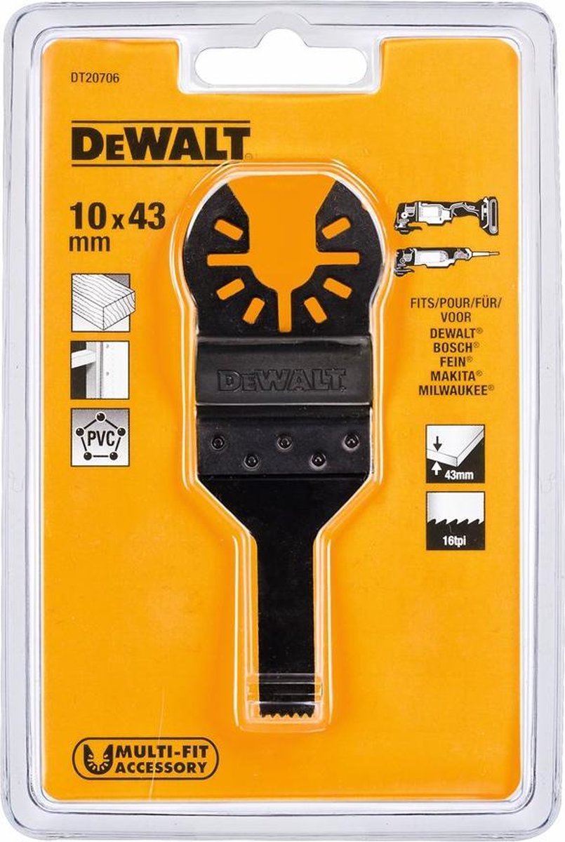 Dewalt dt20706 Universal-Multitool-Sägeblatt für Holz – 10 mm