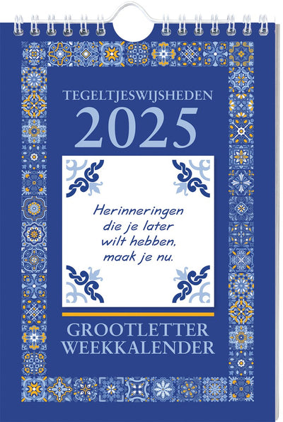 Abreißkalender, Großdruckkachel, Weisheitswochenkalender – 2025