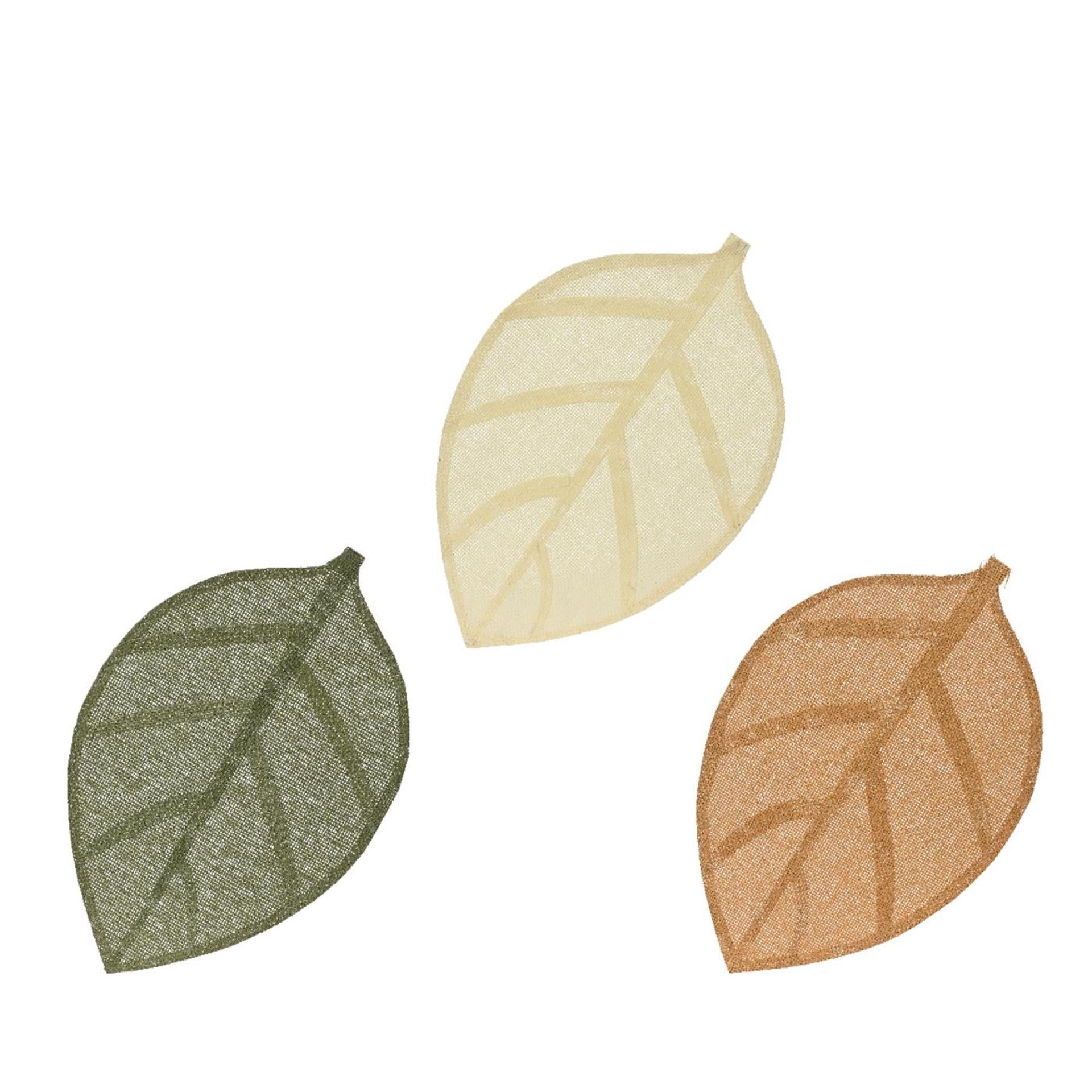 Decoris Tischset in Blattform, 46,5 cm x 30 cm