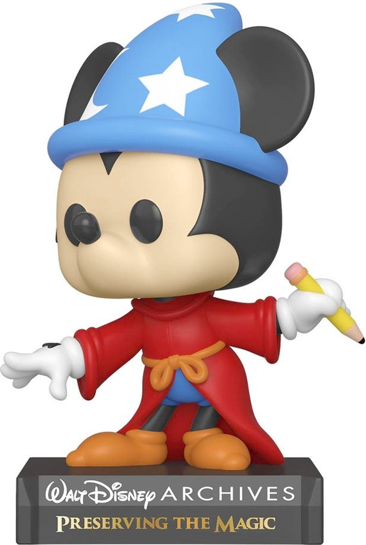 Disney Funko Micky Maus – Pop! Archives Lehrling Mickey 9 cm Sammlerfigur – mehrfarbig