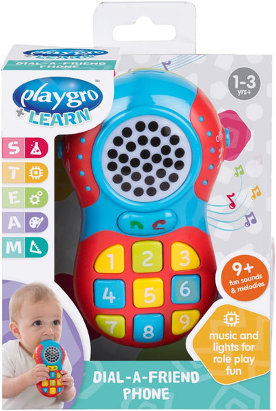Playgro - Spielzeugtelefon - 9 Töne - Lichter - 1-3+