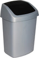 Curver Abfalleimer Swing Silber Anthrazit 25l