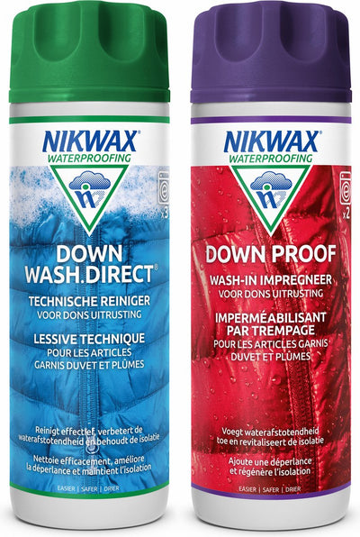 Nikwax Down Wash Down Proof 300 ml – Imprägniermittel – Reinigungsmittel – 2er-Pack